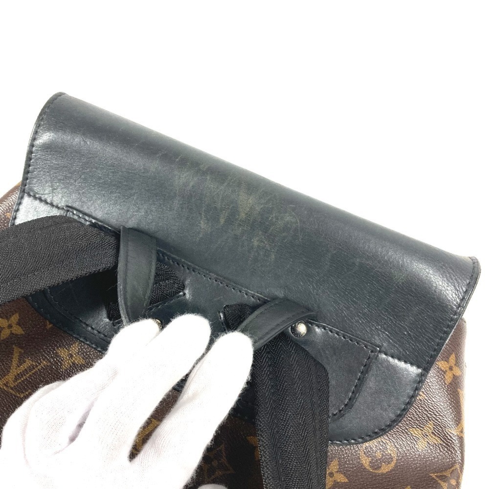 LOUIS VUITTON Authentic Black Monogram Leather Backpack - Picture 3 of 16